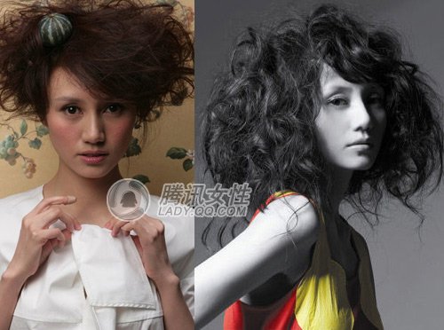 女星夸张爆炸头引领时尚潮流