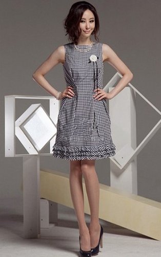 【已审】OL典雅背心裙轻松面对高温