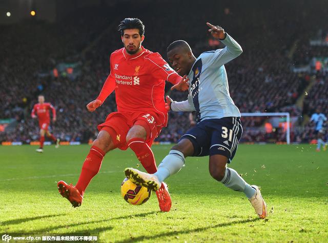半场-利物浦0-0暂平西汉姆 马尔科维奇失良机