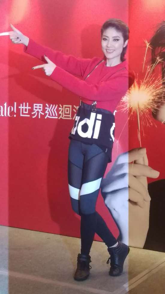陈慧琳演唱会完满结束 扮圣诞老人逗两子开心