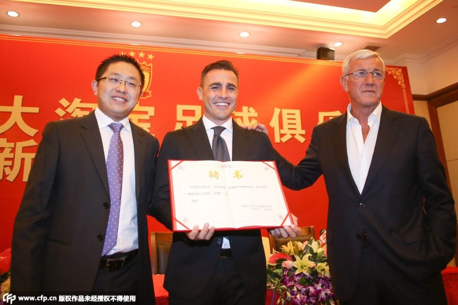 恒大正式宣布卡纳瓦罗任执行主教练 里皮主教练