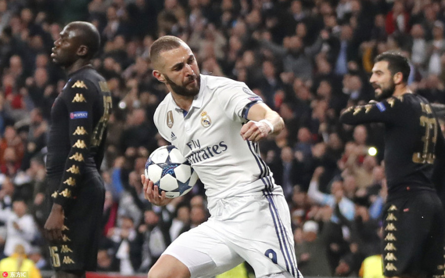 欧冠-C罗送助攻铁腰世界波 皇马3-1逆转那不勒斯