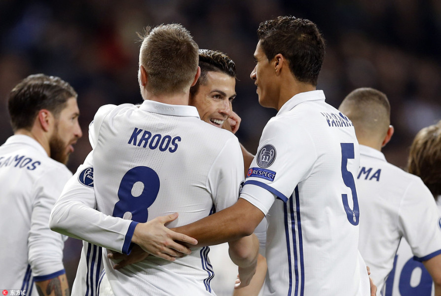 欧冠-C罗送助攻铁腰世界波 皇马3-1逆转那不勒斯