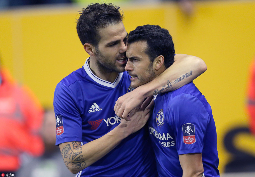 足总杯-佩刀科斯塔破门 切尔西2-0狼队晋级8强