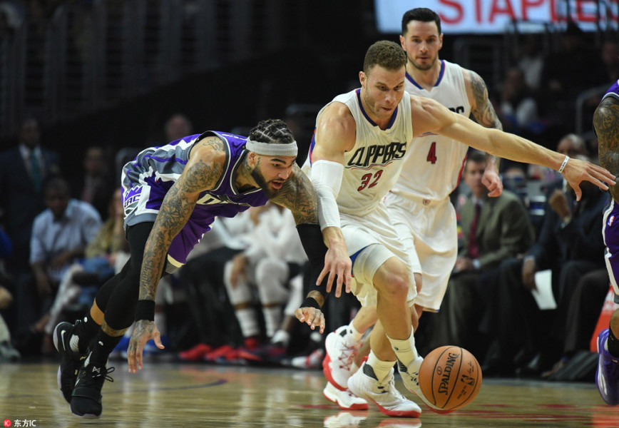 快船轻取国王拿下西部第4 乔丹18+17保罗17+5+9