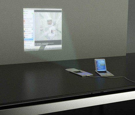 世界最大的手机屏幕 可投影概念手机