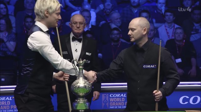 大奖赛罗伯逊狂轰五杆破百 10-8胜多特斩生涯第18冠