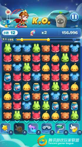 【天天爱消除】收集10个糖果 冒险模式第199关高分打法