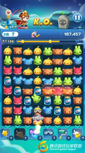 【天天爱消除】收集10个糖果 冒险模式第199关高分打法