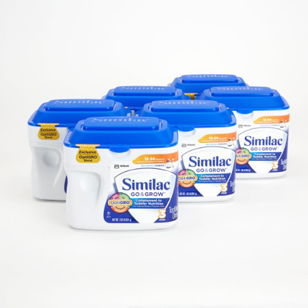 海淘精选:Amazon 美国本土 Similac雅培金盾3段配方奶粉624g*6罐$82.26(到手约770.5元)