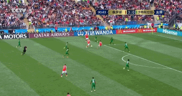 世界杯揭幕战-两替补进3球+世界波 俄罗斯5-0沙特