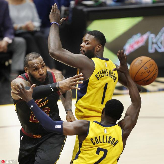 詹皇24分三双神将32分 骑士不敌步行者0-1落后
