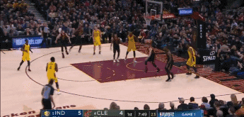 詹皇24分三双神将32分 骑士不敌步行者0-1落后