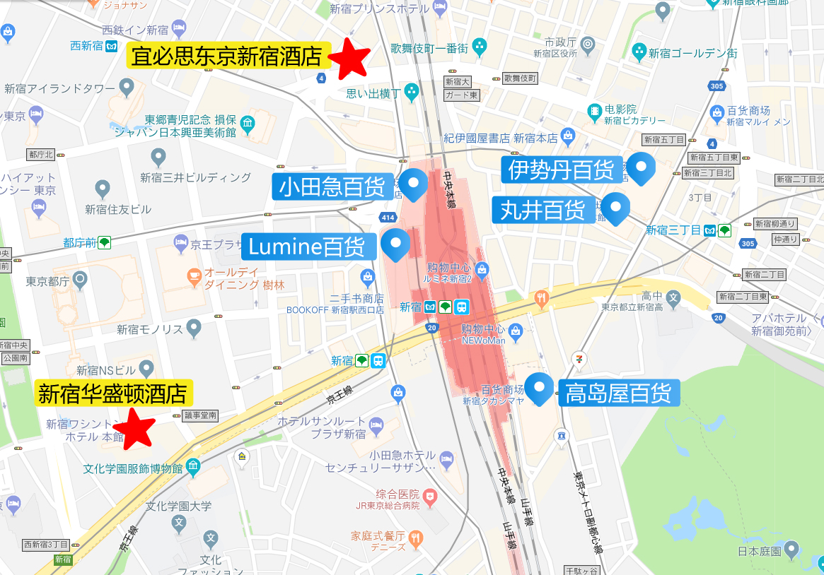 【转】东京购物住哪里?这些酒店出门就能买买买