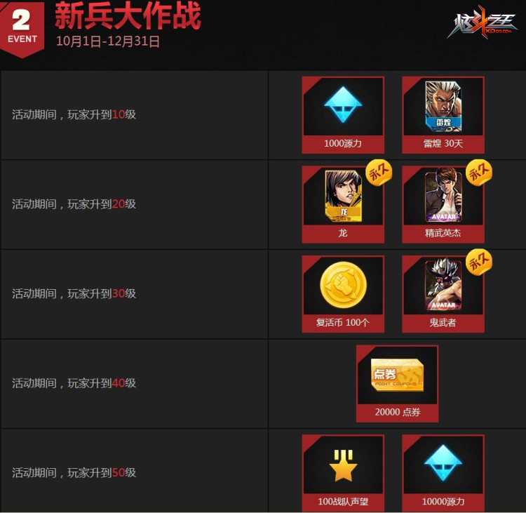 《炫斗之王》10月大回馈 海量好礼送不停