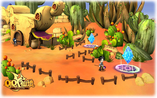 逛逛《qq仙境》新场景——太阳沙漠