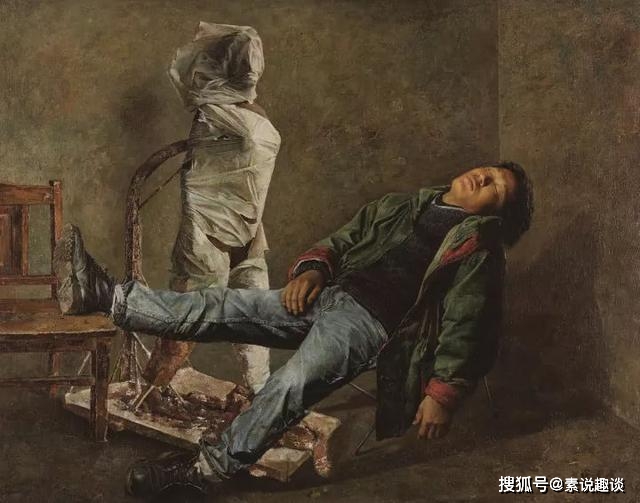 他的油画不输陈丹青,名气虽然比不过人家,但作品多次获得称赞