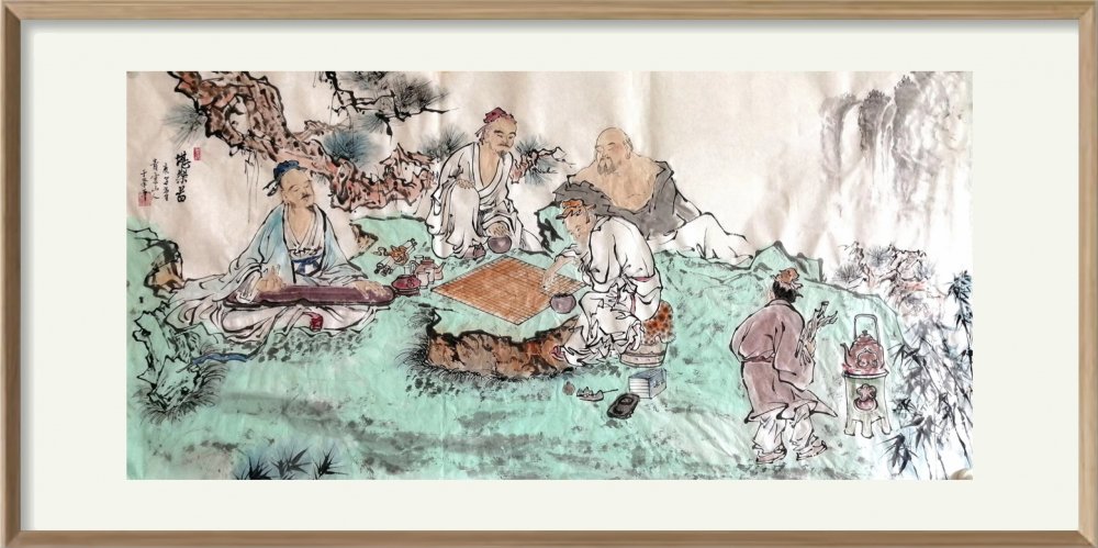 【画作欣赏】相遇最美,于学平用画笔记录美丽的相遇!