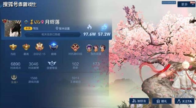 王者16岁天才少年称霸KPL?主页10国服,诺言甘拜下风,最强边战