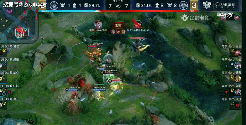 LGD大鹅巅峰对决预判Hero射手,黄七炮力克狄仁杰,成功晋级!