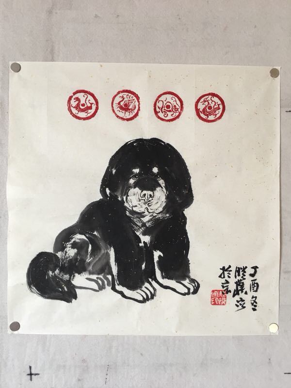 水墨藏獒奇才——腾模先生,画獒界第一