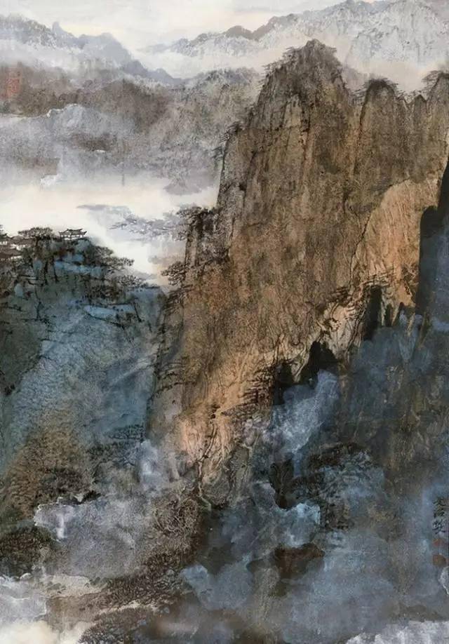 宋文治泼彩山水,让人沉醉!