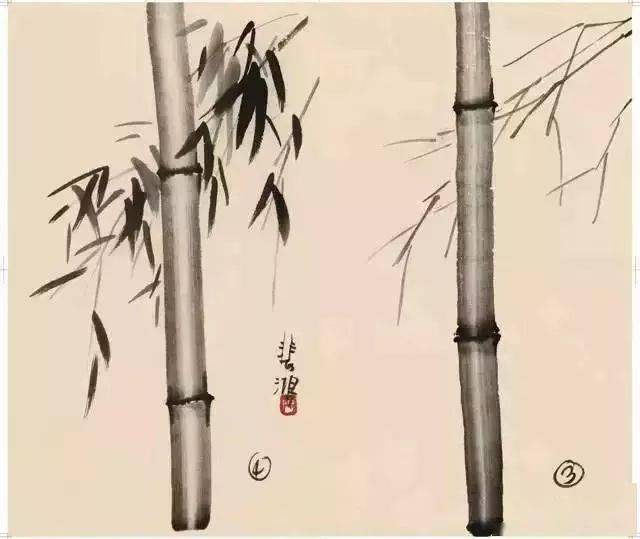 徐悲鸿“手把手”教画花鸟,干货。