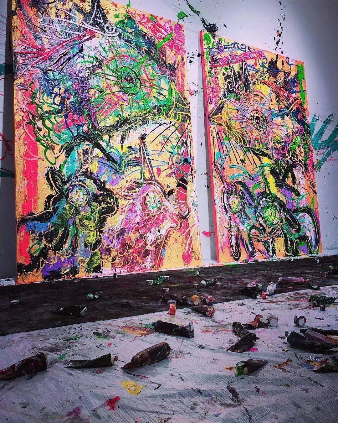 狂野少女”绘画堪比毕加索,8亿人看她作画,作品震惊整个国际画坛