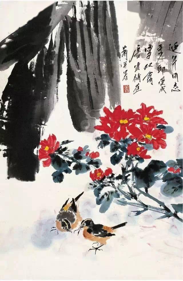 这四位老人家的花鸟,百看不厌!