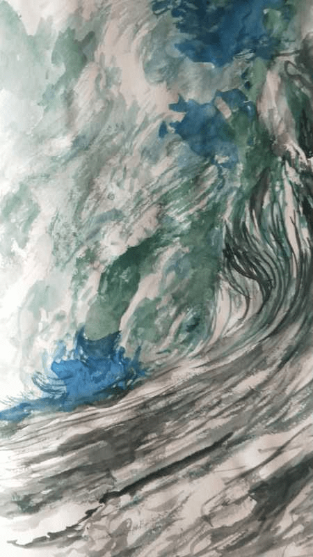 王德禄山水画集:水的技法