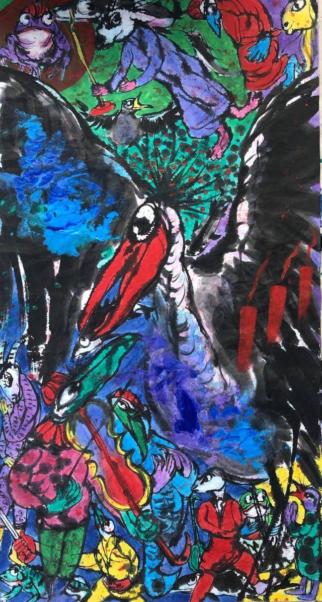 彩墨光华当代艺术——姜宏光绘画作品欣赏