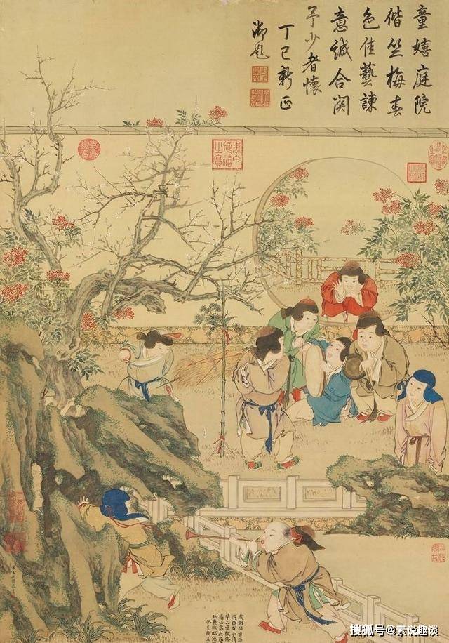 8个清朝儿童过新年,古人的生活喜气洋洋,幸福指数现代人高