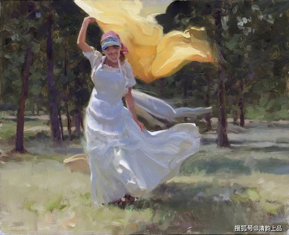 光与色的交响,美国画家金·英格利什,油画作品欣赏