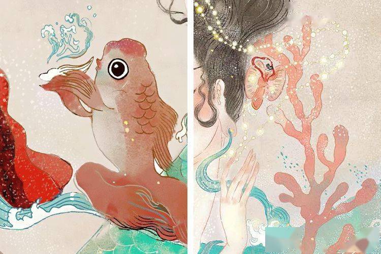 92年中国最美插画师,闭关一年画洛神,一笑倾城