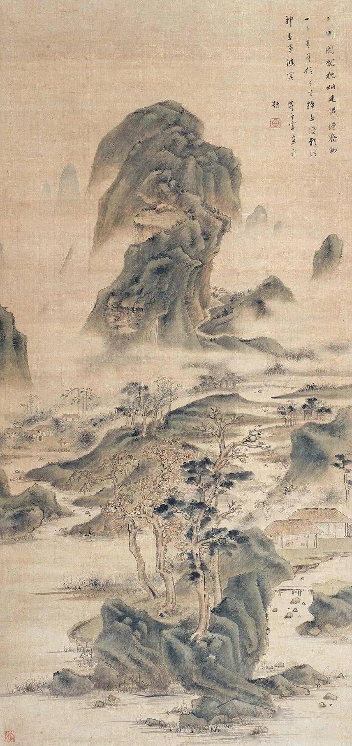 中国国画历代精品高清展:(1371)明 董其昌《吴绡图》