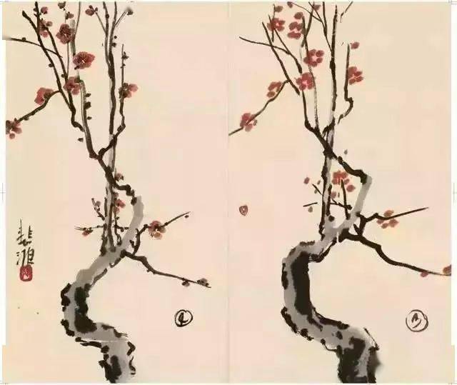 徐悲鸿“手把手”教画花鸟,干货。