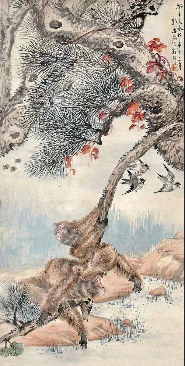 海派大师画动物,栩栩如生