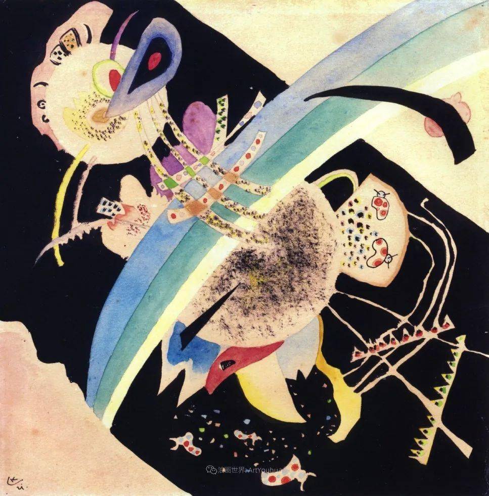俄罗斯艺术家瓦西里·康定斯基将色彩与音乐等同起来的画家作品欣赏