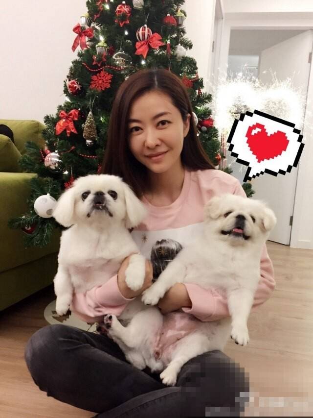 熊黛林为丈夫庆生晒一家四口合照,双胞胎女儿容貌差别越来越大
