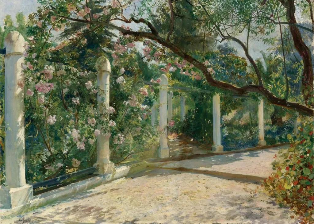 历史装饰画家罗切罗斯,以一种感性的自然主义风格来绘画作品