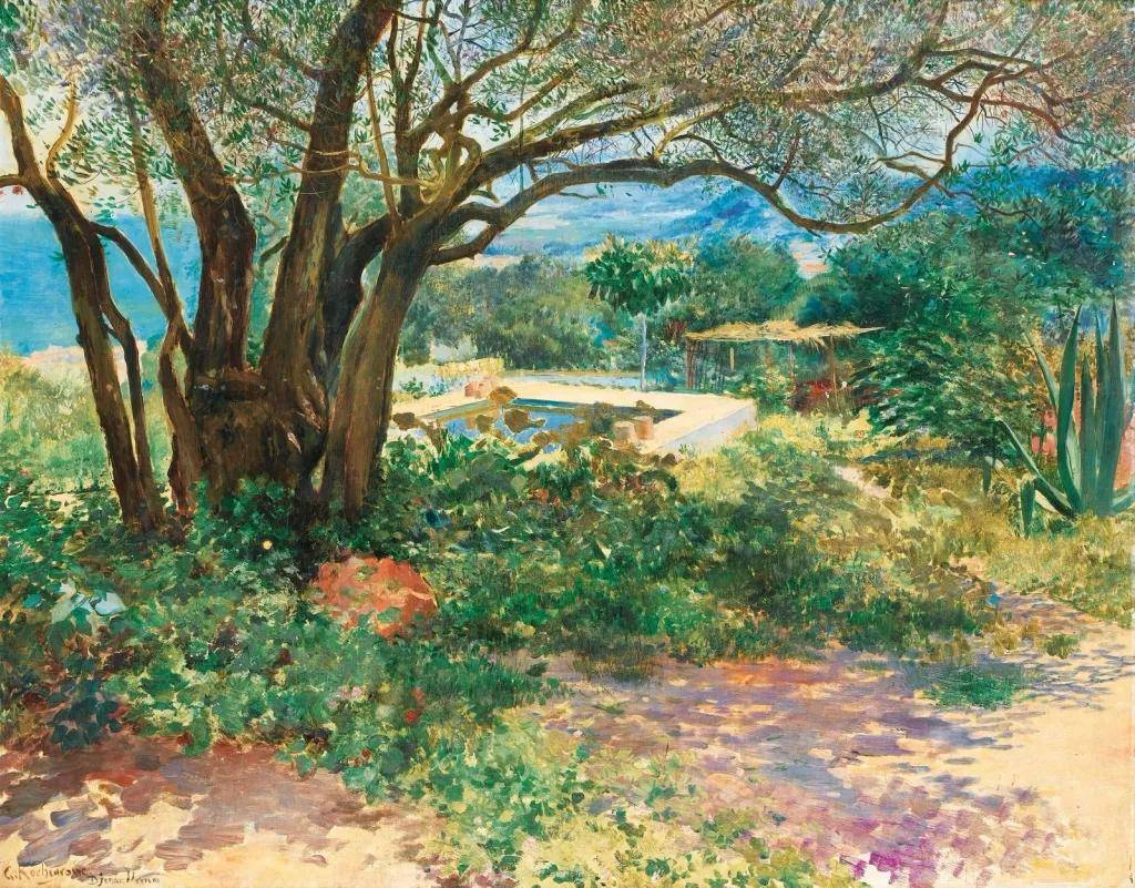历史装饰画家罗切罗斯,以一种感性的自然主义风格来绘画作品