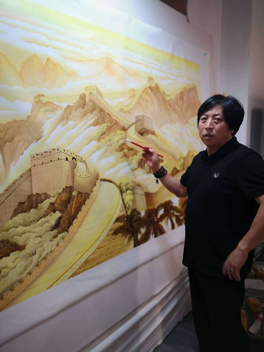 中国美术家协会会员王怀友山水冰雪画鉴赏