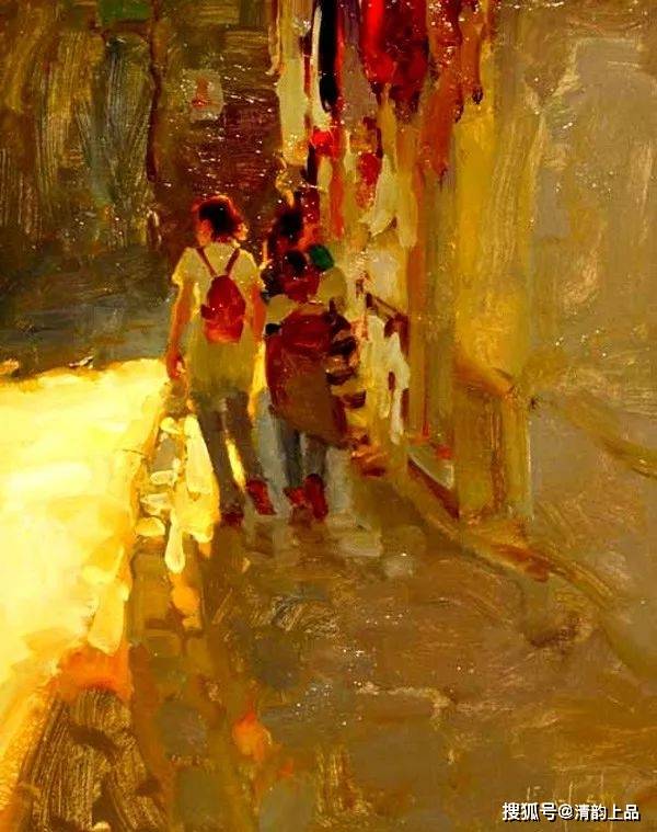 光与色的交响,美国画家金·英格利什,油画作品欣赏