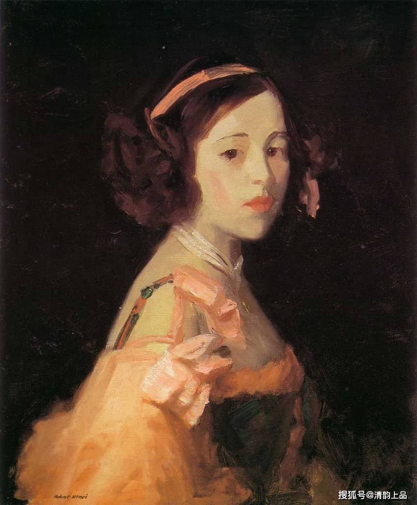 垃圾桶画派领袖之一,美国画家罗伯特·亨利,人物油画作品欣赏