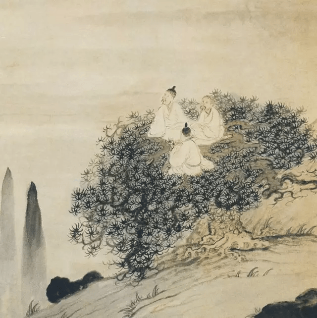 清初画家石涛画中的小人儿,生拙古朴,别具一格