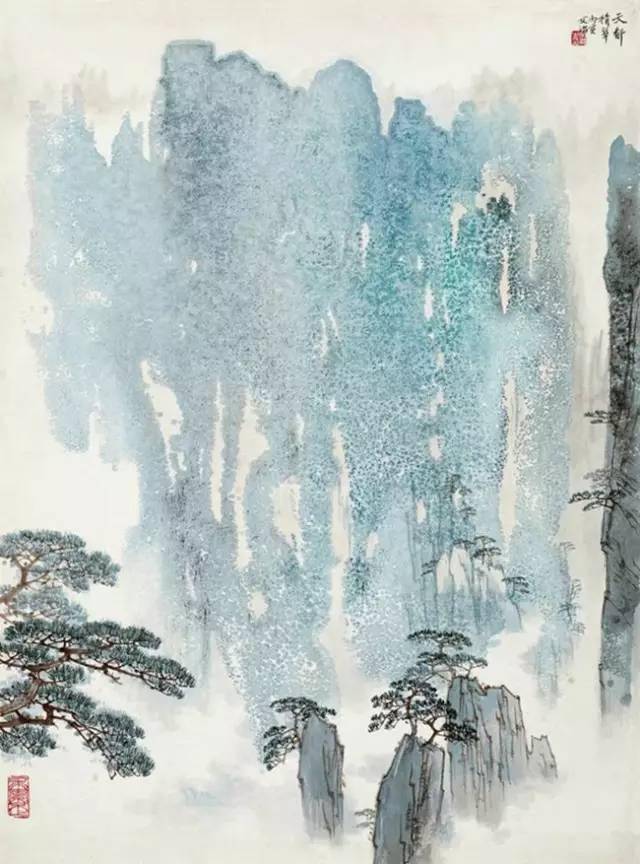 宋文治泼彩山水,让人沉醉!