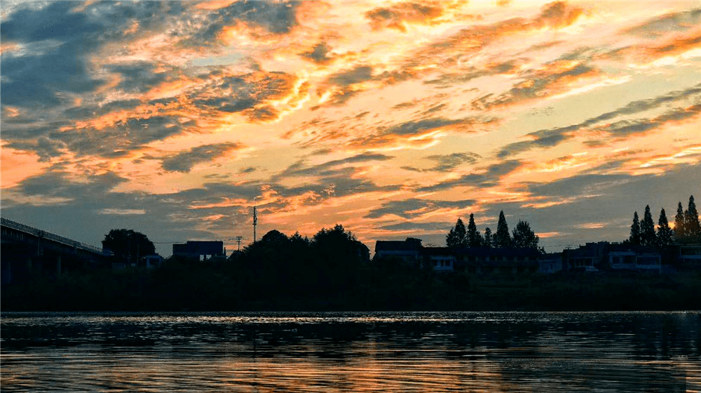 湖南桃江:朝晖夕阴 气象万千