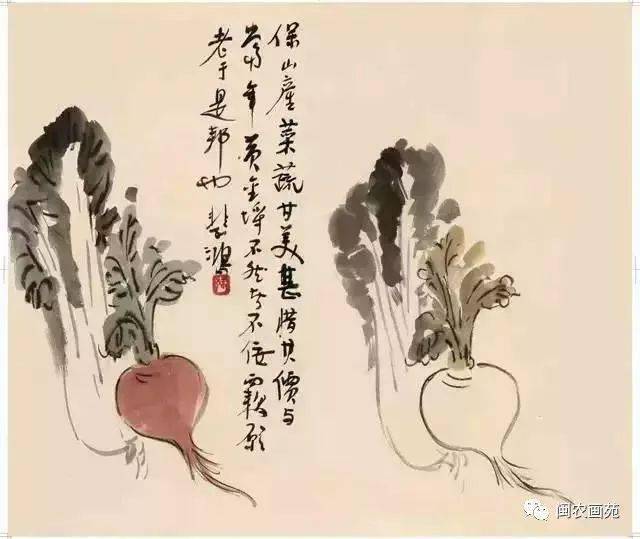 徐悲鸿“手把手”教画花鸟,干货。