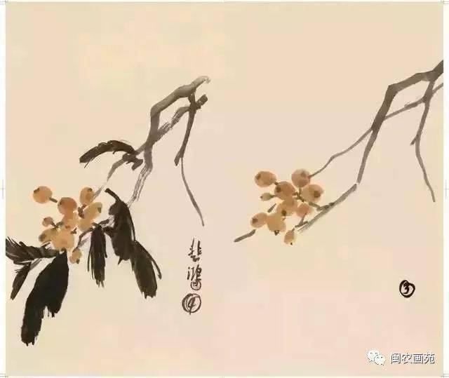 徐悲鸿“手把手”教画花鸟,干货。