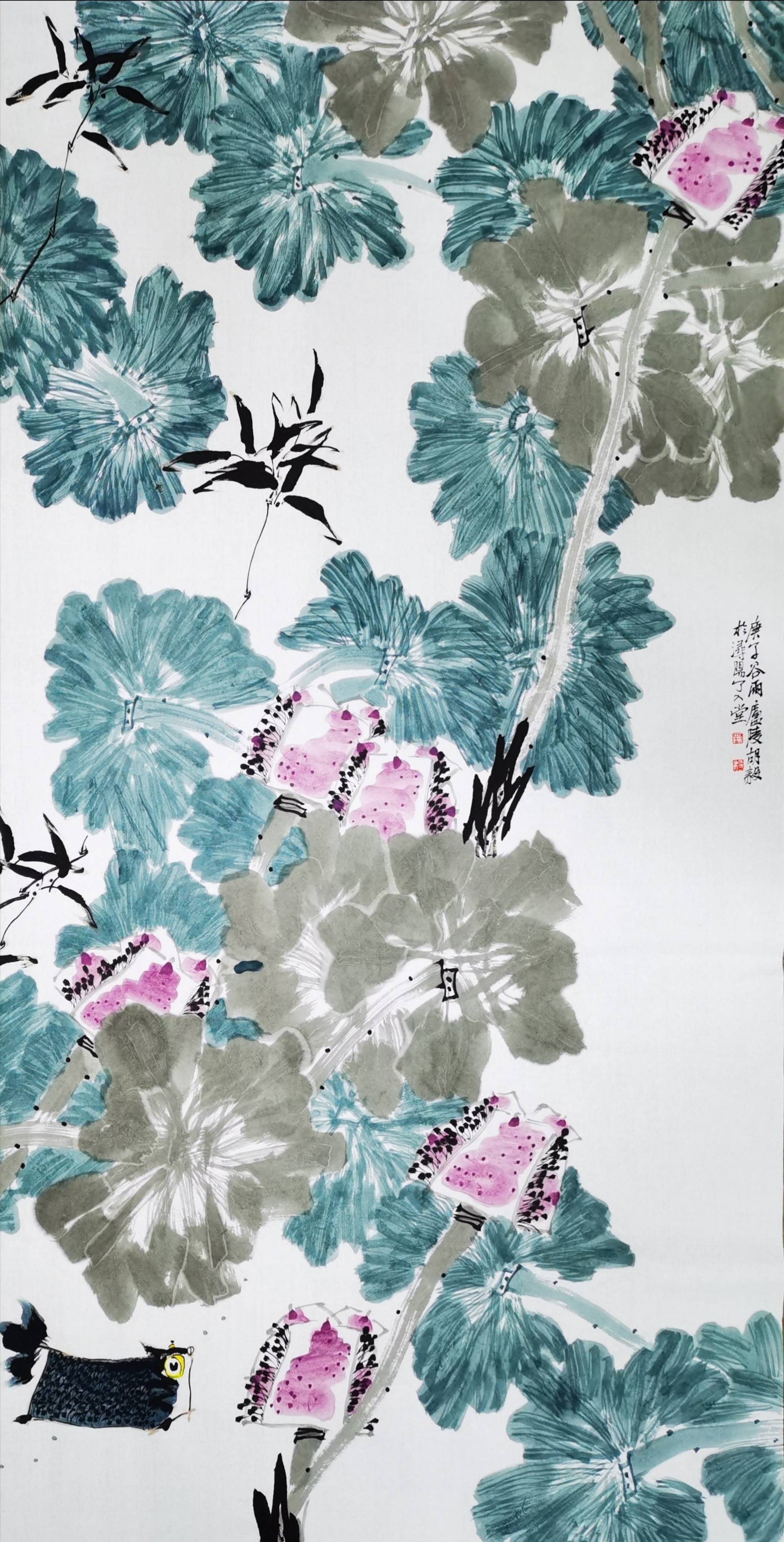 胡毅的墨莲图:一个已经罕有的清凉世界之幽趣